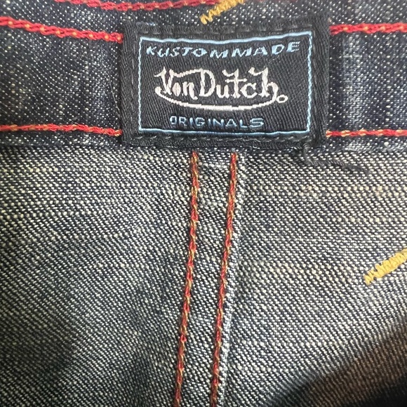 Von Dutch sz 29, chaps style, two-tone jeans - Picture 4 of 9